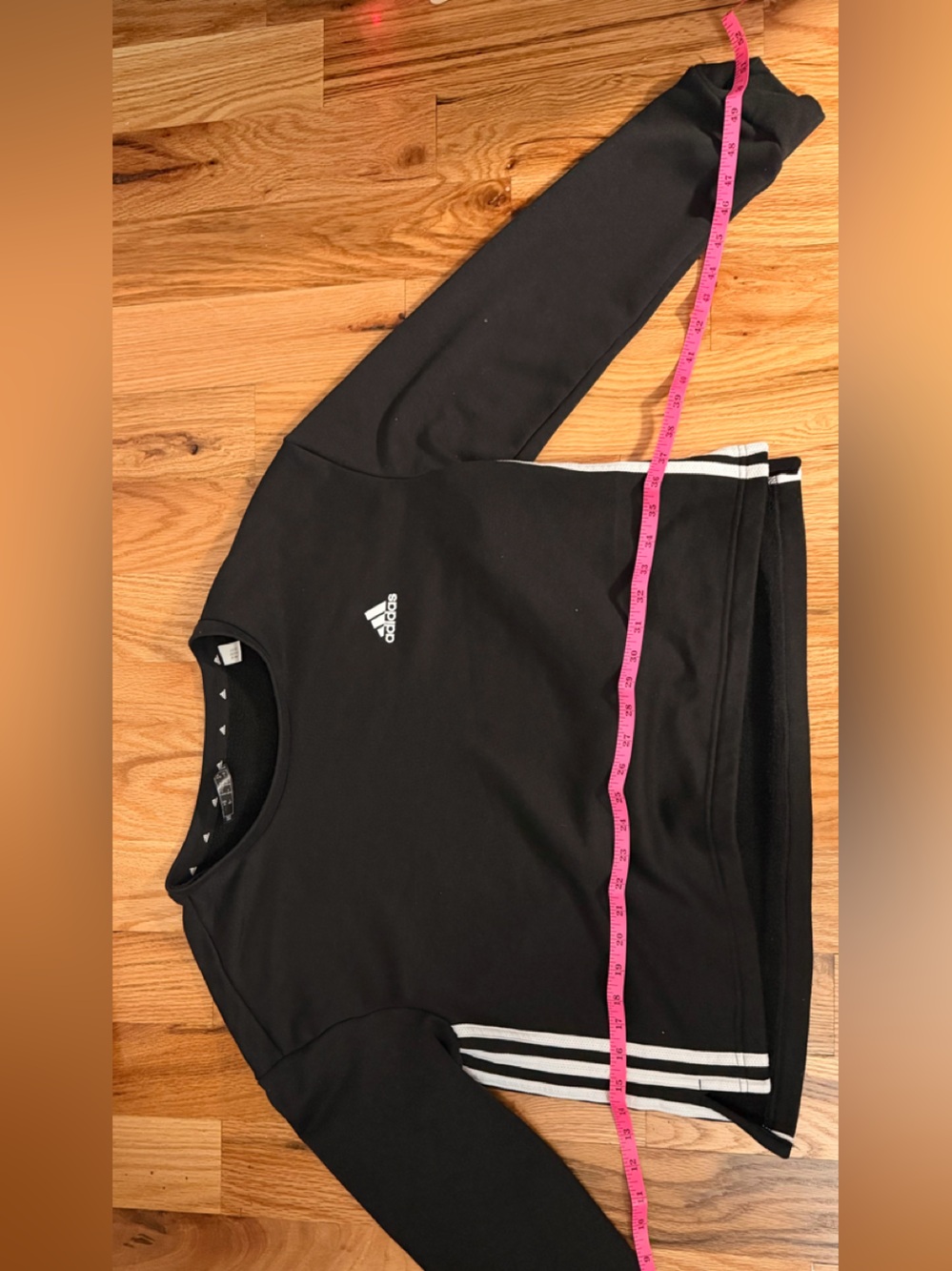 adidas Black Athletic Crew Sweatshirt